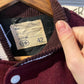 1970s Maroon and White Leather and Wool College Varsity Jacket