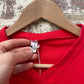 vintage 1970s 1980s Red long sleeve Football Template Shirt Top