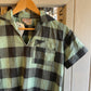 1960s Green Checkered Pullover Leisure Shirt