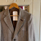 Vintage 60s/70s Checkered Tweed Blazer Jacket