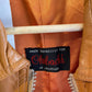 Vintage 70s/80s Tan Leather Zip Up Cropped Jacket