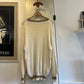 1970s 1980s Cream Fred Perry Knitted Jumper with Detailed Neck
