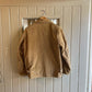 1960s 1970s Beige Corduroy Zip up Hunting Jacket