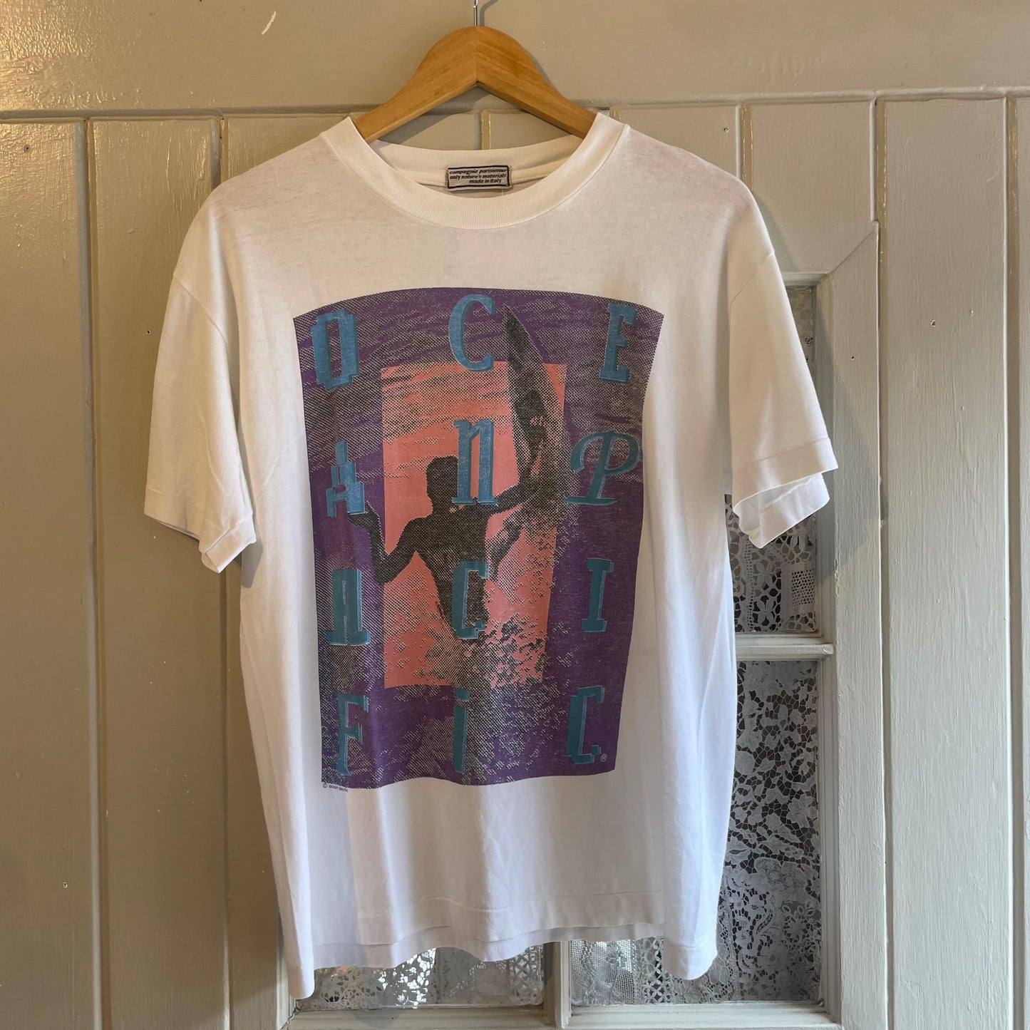 1980s White Ocean Pacific Graphic T-Shirt
