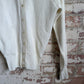 1950s White Knitted Button up Cardigan Jumper
