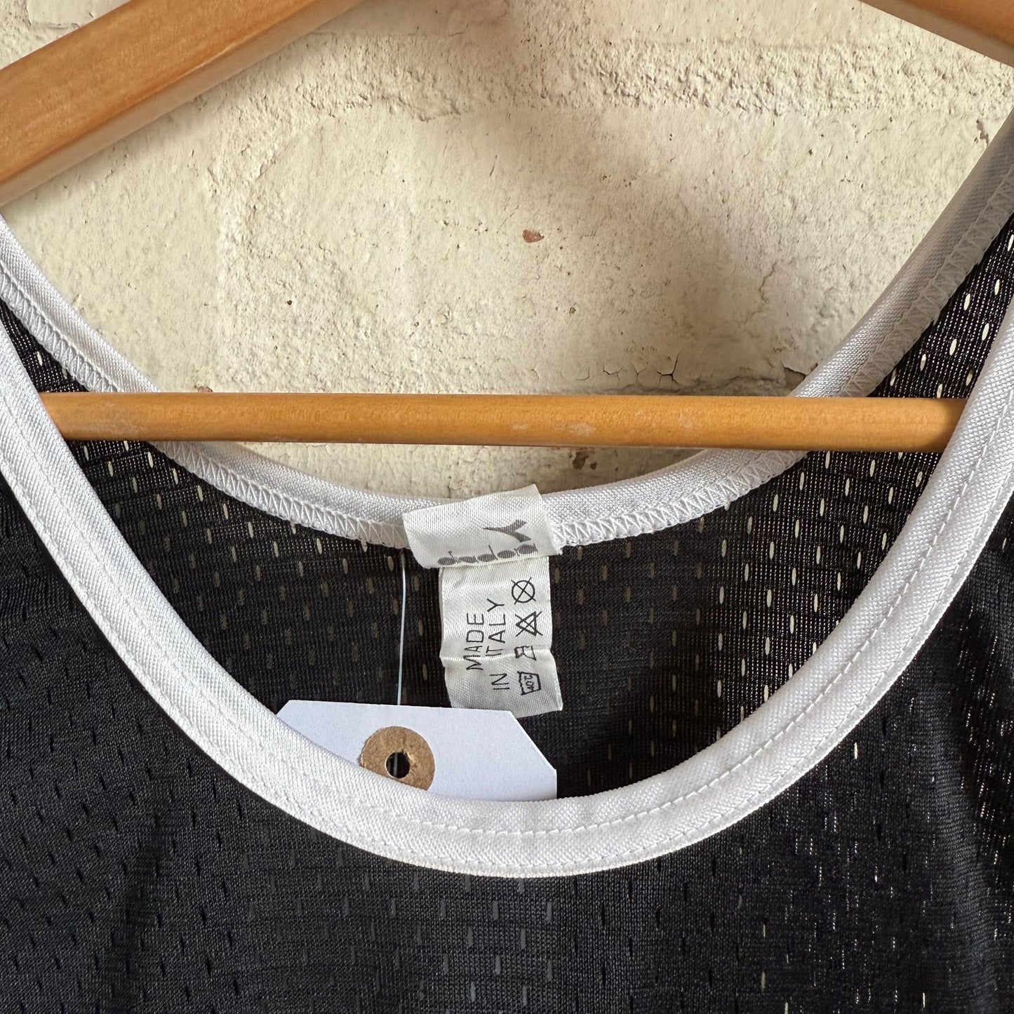 1990s Diadora Black Vest Top