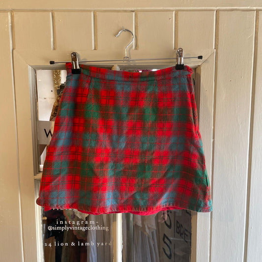 Vintage 70s/80s Tartan Check Skirt