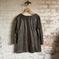 1970s Brown Leather Unusual Tunic Jacket