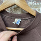 Vintage 1970s 1980s Brown Raglan Blank Sweatshirt Jumper