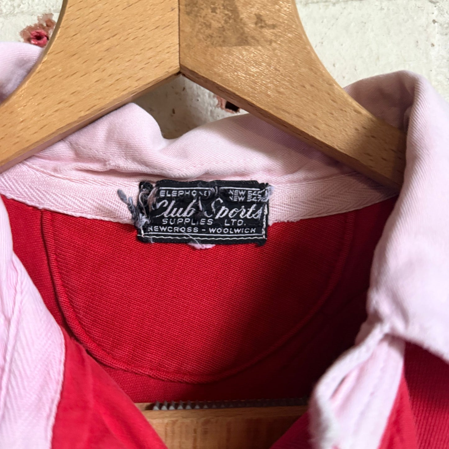 1960s British Red Rugby Shirt