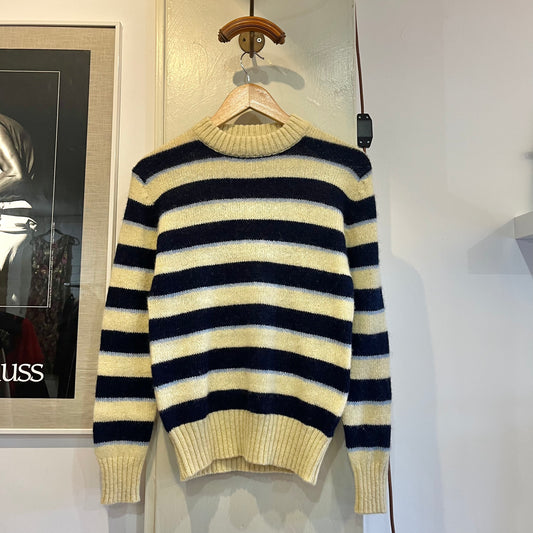 1980s Striped Wool Jumper