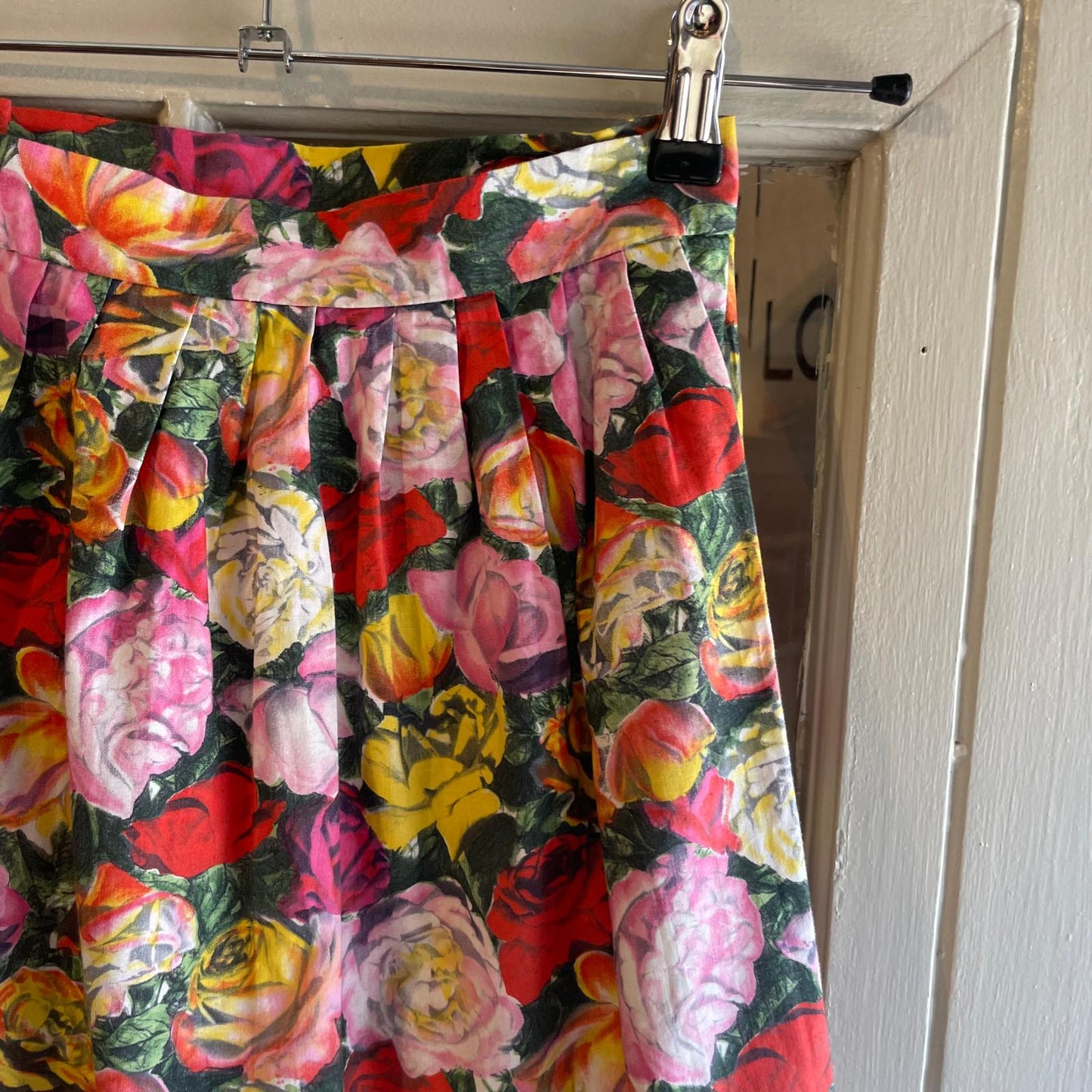 Vintage 70s/80s Floral Cotton Prairie Skirt