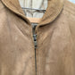 1970s Beige Suede Leather Bomber Jacket