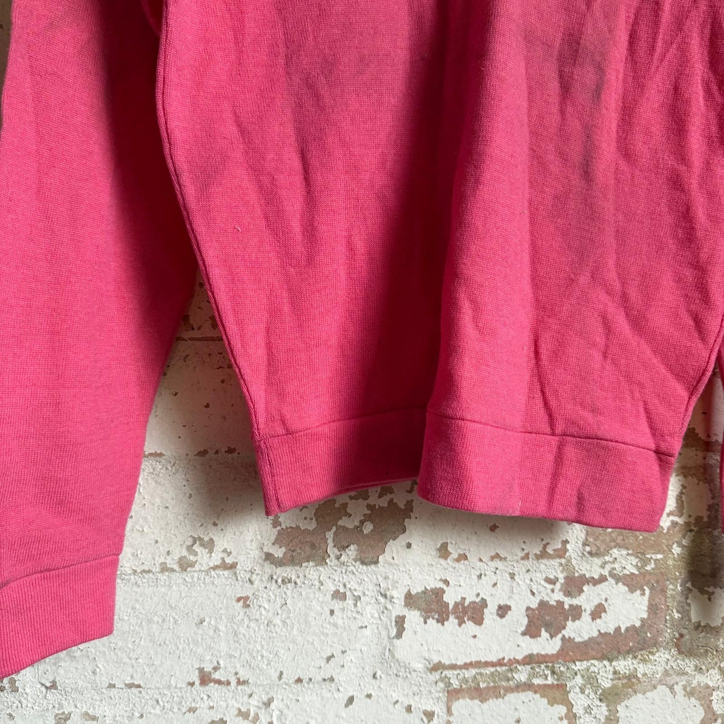 1950s Pink Wool Knitted V-Neck Jumper