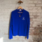 1980s Blue Nottingham Forest Knitted V-neck Jumper