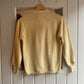 1970s Yellow Wool Knitted Cardigan Jumper