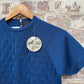 1970s Blue Italian Knitted Jumper