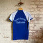 1980s Blue Graphic Football t-Shirt