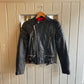1980s Black Leather Biker Punk Jacket