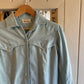 1950s Turquoise British Cotton Long Shirt / Dress