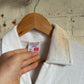 1970s White St Michaels Towelling Polo Shirt
