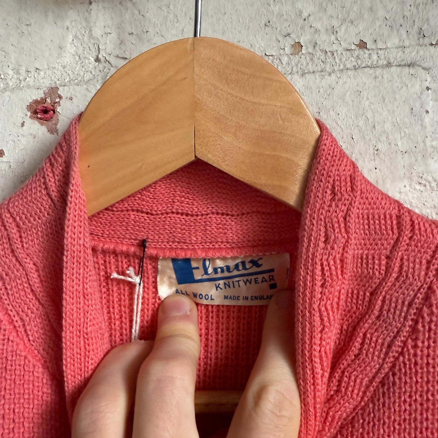 1960s Pink Buttoned Cardigan Jumper