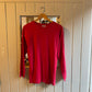 1980s Red Marilyn Anselm Hobbs Long Sleeve Top