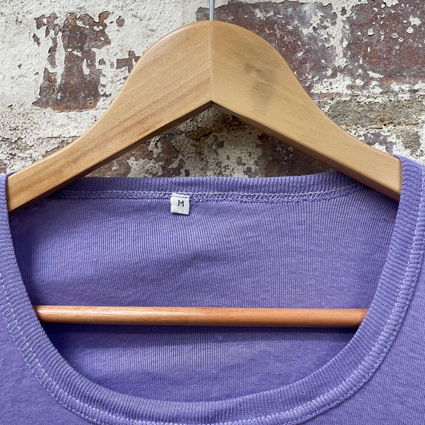 Vintage 1970s 1980s Purple Blank T-Shirt Top