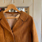 1960s Brown Suede Leather Button Jacket