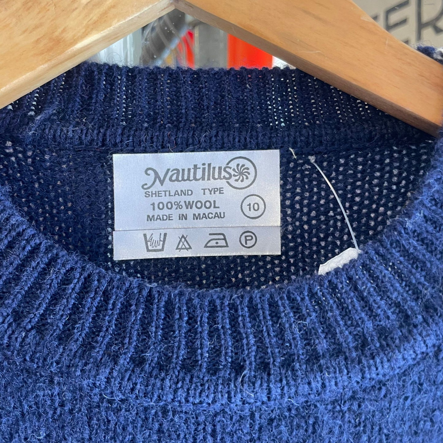 Vintage 70s/80s Navy Knitted Jumper