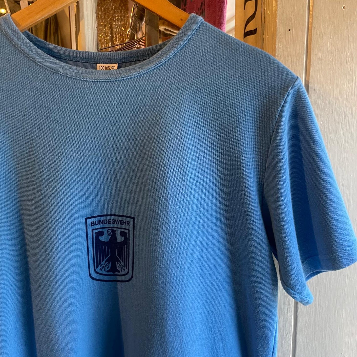 Vintage 80s/90s Blue German Training T-shirt