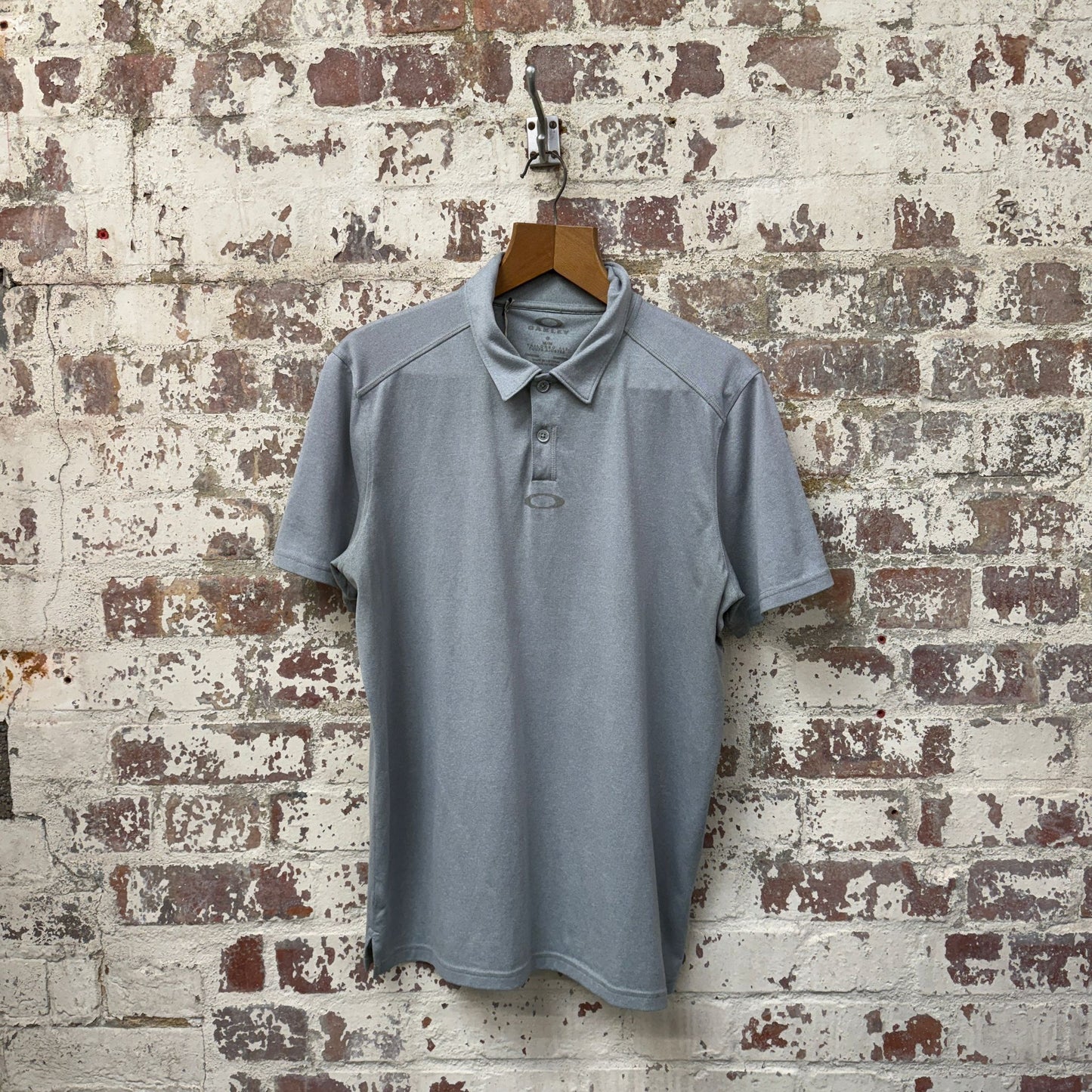Grey Oakley Polo Shirt Top