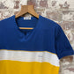1980s Blue Italian Cotton Shirt Top