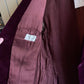 Vintage 60s/70s Maroon Red Velvet Smoking Jacket Blazer