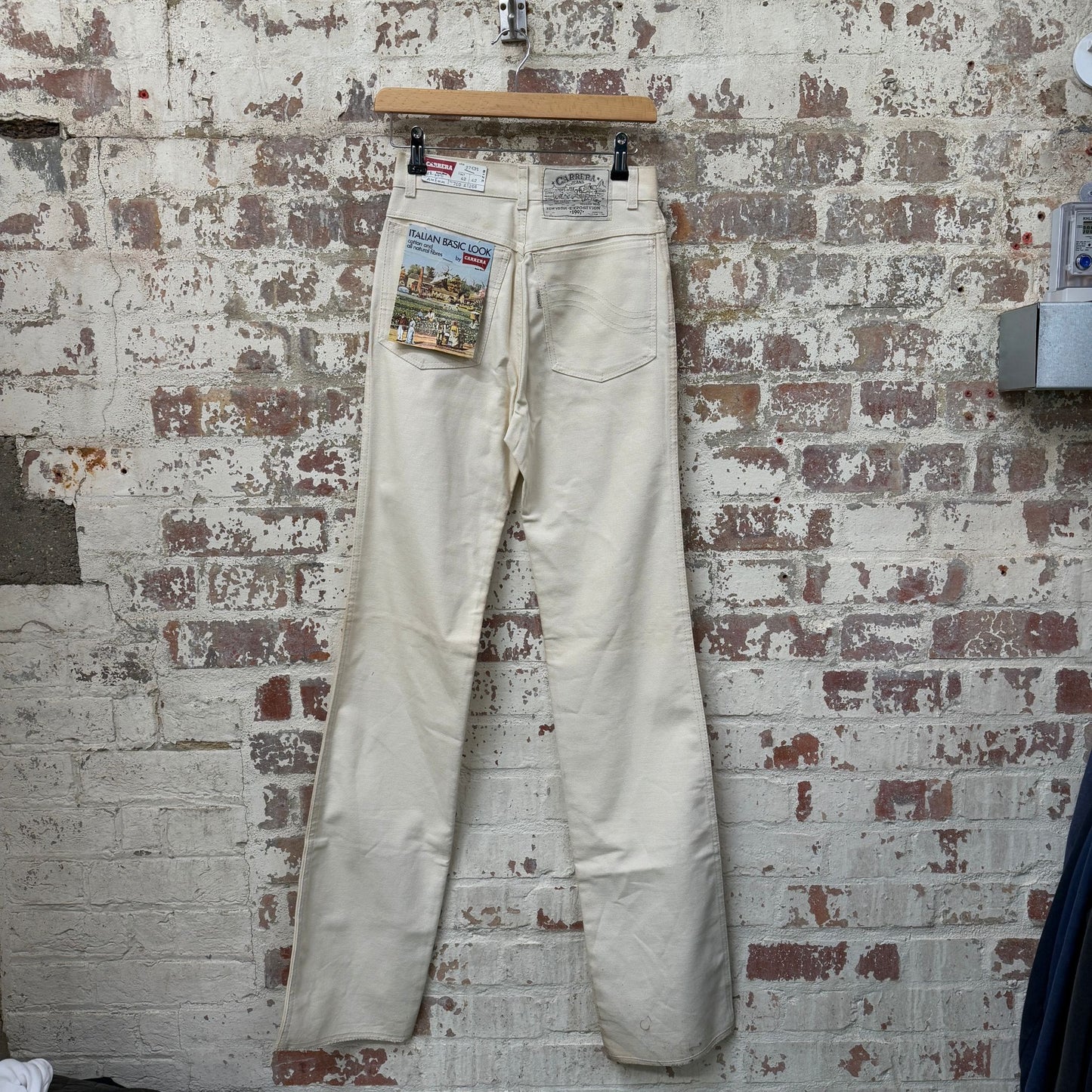1970s Cream Flared Carrera Trousers
