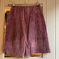 1970s 1980s Purple Suede Leather Skirt
