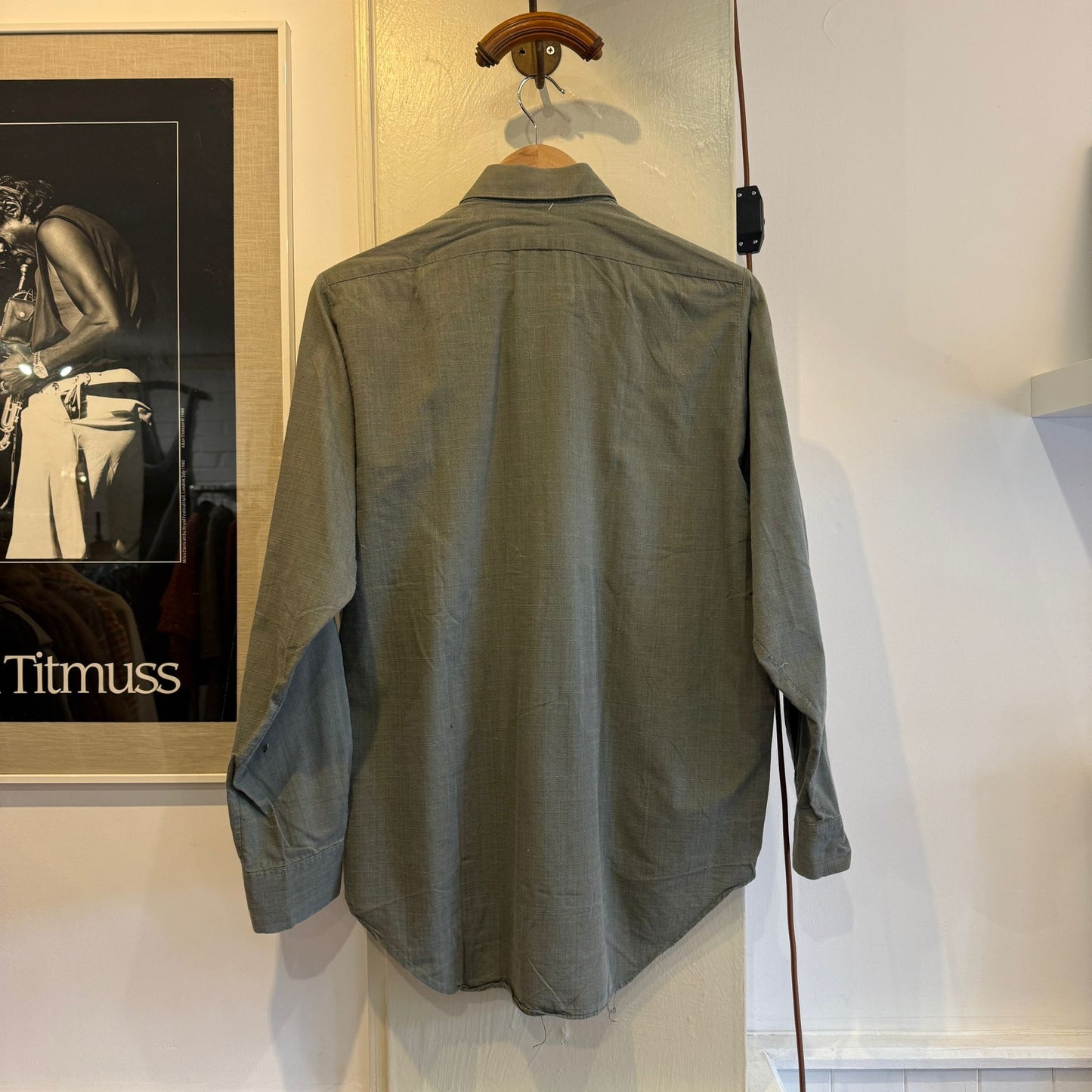 1960s Green British Dee Hill Button Up Shirt
