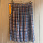 1970s Blue Checked Cotton Skirt