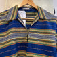 1970s Greek Cotton Striped Smock Zip Shirt