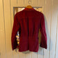 1960s Red Suede Zip British Jacket