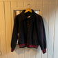 1970s Black and Red Wool College Varsity Jacket