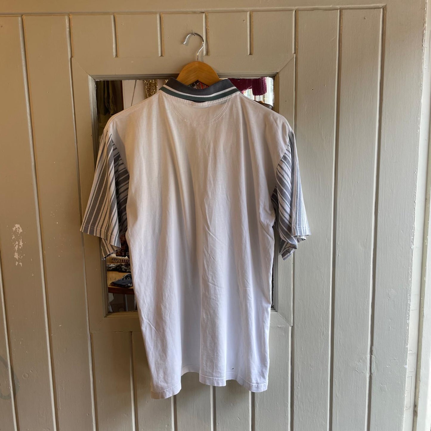 Vintage 80s/90s White Puma Polo Shirt Top