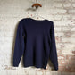 1970s 1980s French Wool Military Knitted Jumper