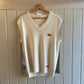 1980s Cream Ellesse Knitted Tank Top Sweater Vest
