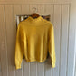 Vintage 50s/60s Yellow Wool British Knitted Unusual Jumper
