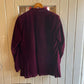 Vintage 60s/70s Maroon Red Velvet Smoking Jacket Blazer