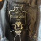 Vintage 70s/80s Black Dagger Collar Zip Leather Jacket