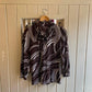 Vintage 60s/70s Italian Unusual Button up Hooded Shirt Jacket