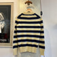 1980s Striped Wool Jumper