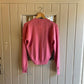 1940s 1950s Pink Wool Button up Knit Cardigan
